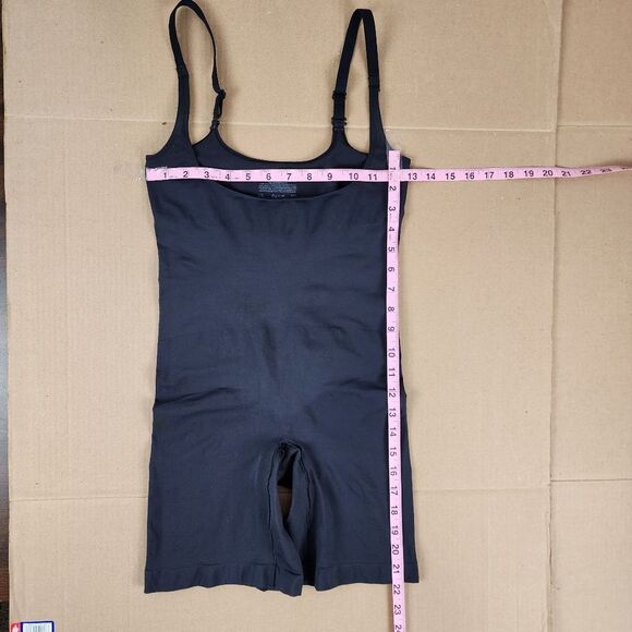 Maidenform Flexes Black Shape wear Stretch Jumpsuit Romper Size L - Picture 7 of 10